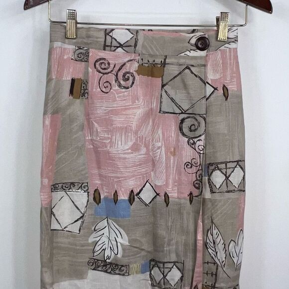 My Michelle‎ Vintage 80s wrap Skirt - Picture 2 of 9